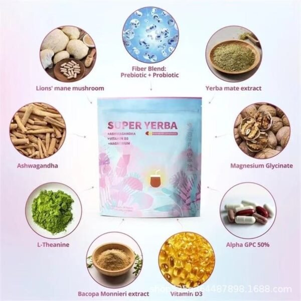 Probiotic Instant Yerba Mate Electrolyte Powder