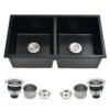 Double Bowl Undermount Quartz Sink