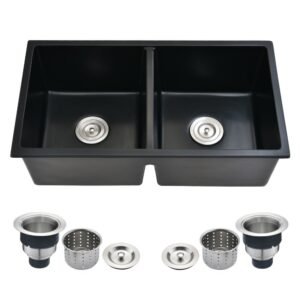 Double Bowl Undermount Quartz Sink