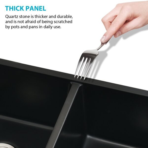 Double Bowl Undermount Quartz Sink