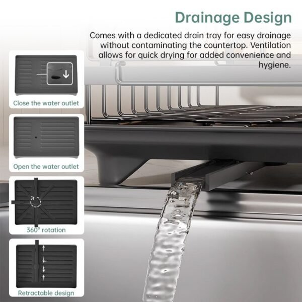 2-Tier Countertop Dish Drying Rack